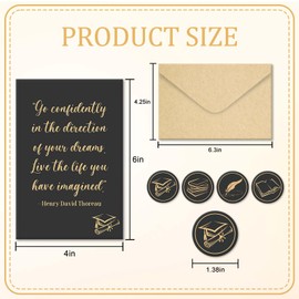 24 Pack Graduation Quotes Cards, Inspirational Note Graduation Cards Bulk with Envelopes and Stickers, Boxed Grad Gifts for College & High School Graduates