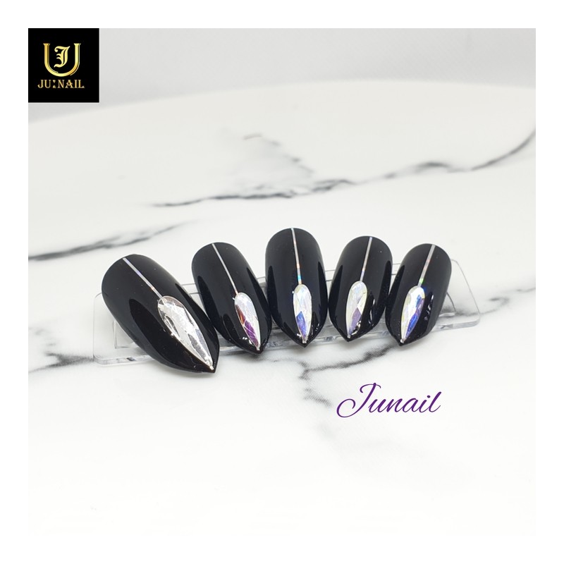  No.1201 Handmade Nail Tips - Long Stiletto / No.1201