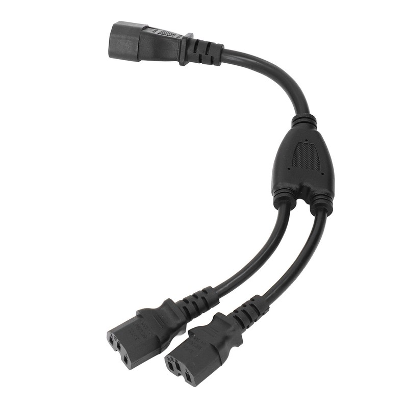 Power Cable Splitter Y Shape 30cm IEC320 C14 Male to