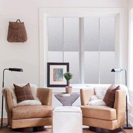 Frosted Window Film Privacy 30 x 200 cm Opaque Privacy Window Sticker Door Cover Anti-UV Static for Office Bathroom Home (Frosted, 30x200cm)