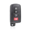 MACHSWON Car Key Fob Shell Black 4 Buttons Remote Control