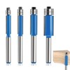 Router Bits 1/4 Shank – 4 Pcs Flush Trim Router