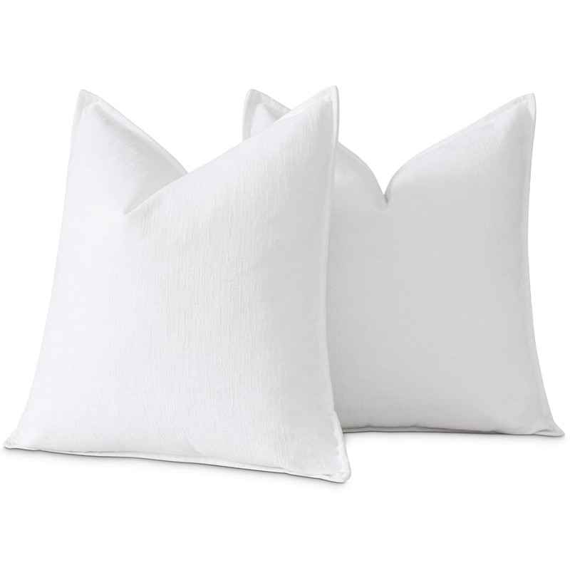 Sungeek Set of 2 Soft Chenille Cushion Covers 50x50cm Square