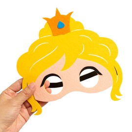 INF-STAR Princess and the Frog Felt Mask Set (4 Pcs) – Fairy Tale Role Play Masks for Kids | Frog Prince & Princess Storytelling, Creative Learning, Party Favors & Costumes for Toddlers