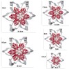Keepaty 5 Pieces Snowflake Cookie Cutters Set Stainless Steel Different