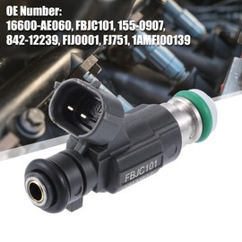 X AUTOHAUX 6 Pcs 16600-AE060 FBJC101 Fuel Injector for Nissan Altima 2002-2005 for Nissan Maxima 2002-2003 for Nissan Murano 2003 3.5L VQ35DE VK45DE
