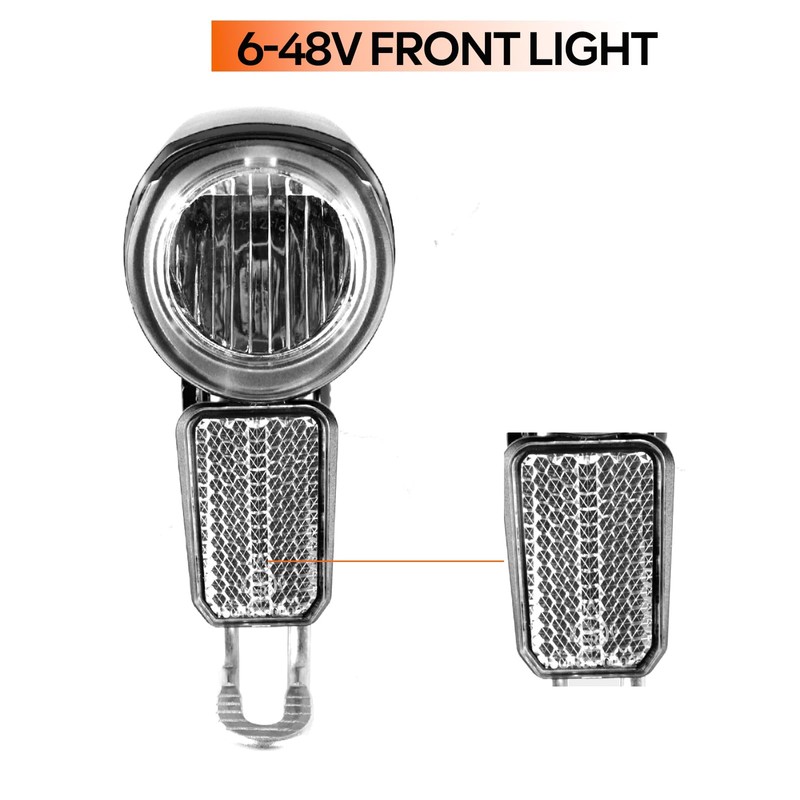 Varstrom High-Visibility E-Bike Front Light System - 6-48V Universal Headlight