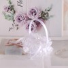 Lace Pillow for Weddings White,Heart Wedding Ring Bearer Pillow