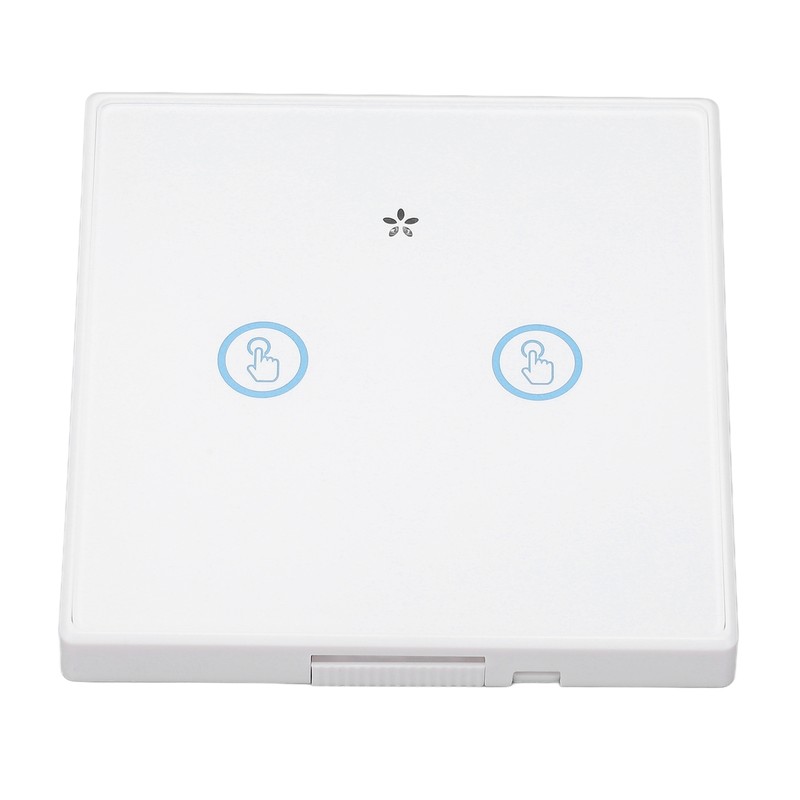 Smart Wall Touch Switch 433MHz Tempered Glass Panel Wiring Free