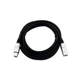 OMNITRONIC 3-Pin XLR Cable 0.5 m Black