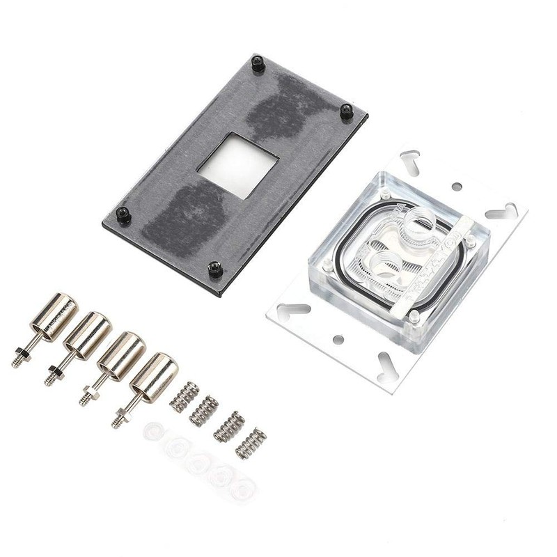 Tangxi Computer CPU Water Cooling Block Red Copper + PMMA