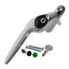 Chrome Left-Hand Yale UPVC Window Handle Cranked Double Glazing Universal