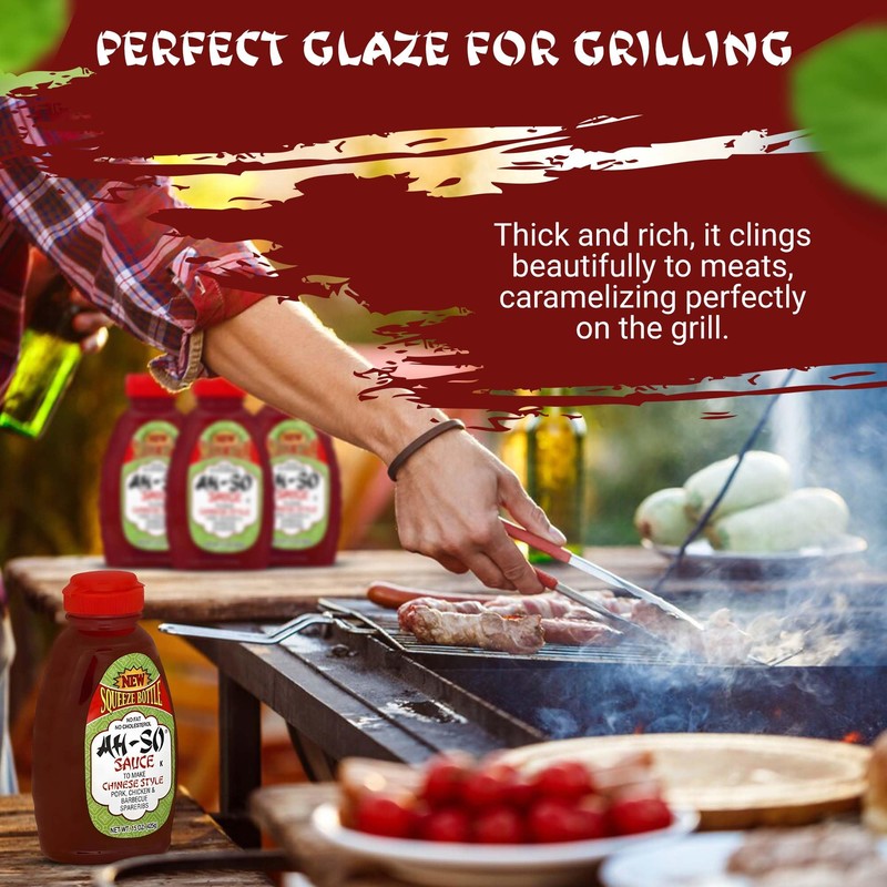 Ah-So Chinese-Style BBQ Sauce, Red Rib – 4 Pack (4