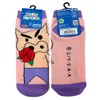 Small Planet Crayon Shin-chan Burizaemon Roses Women's Character Socks, 9.1