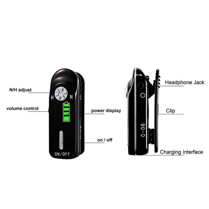 Rechargeable Sound Amplifier Noise Cancellation Clear Volume Adjustment Hearing Aid