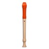 Mollenhauer 17214 Fipple Soprano Recorder, Digi, Orange, German Dopl. Soprano