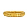 RINTOLER 12mm Gold Bangles for Women - 18K Gold Plated