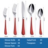 Onlycooker Red Silverware Set 20 Piece 18/0 Stainless Steel Flatware