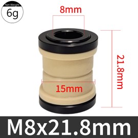 Volare Rear Shock Mounting Hardware with IGUS DU Bushing-Compatible with Fox, RockShox, Ohlins, Marzocchi, DVO, X-Fusion, DNM, DSM and More, M8 Edition