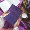 Sovereign-Gear Leather Journal for Women, Handmade Purple Heart Bound Journal