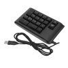 USB Wired Numeric Keypad 19 Keys Number Pad Waterproof RGB