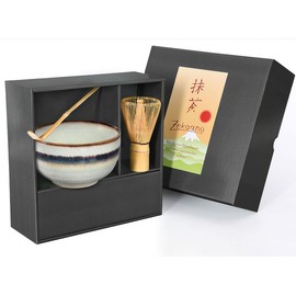 Aricola Original Japanese Matcha Bowls and Matcha Sets Hand Glazed Various Sets and Colours 450ml, turquoise