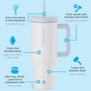 GROSCHE Aspen 40 oz Tumbler with Handle and Straw. Extreme