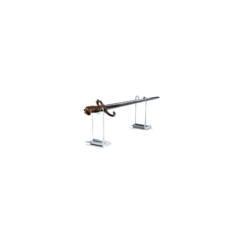 Clearco Single Clear Acrylic Sword Stand,Individual Units for displaying Angled