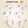Heart Cookie Cutters, 6 PCS Valentine Cookie Cutter Stainless Steel