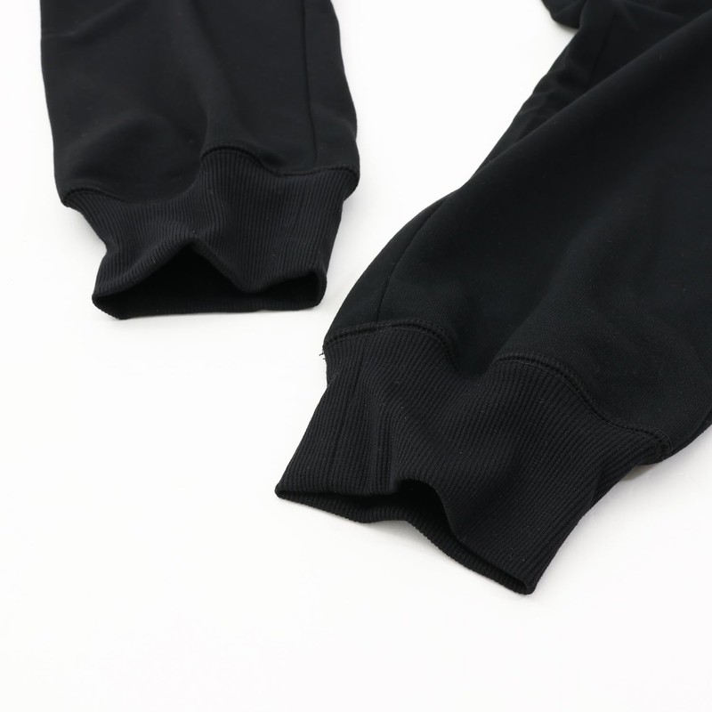 Champion C3-YS250Z Men's Sports Fleece Lined Logo Long Pants, Black
