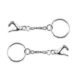 Mivanta 2Pcs Couple Gifts Keyring Set – Matching Heart Hand Keychain for Boyfriend Birthday Gifts, Long Distance Relationship Gifts, Anniversary Present for Him Her