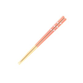 FUJIEI HSR-021 Truly Non-Slip Chopsticks, Children Size 7.1 inches (18 cm), Dots, Pink, Lacquered Chopsticks Made by Artisans, Made in Japan, Dishwasher Safe, Featured on TV