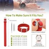 ULLCHRO Unisex Perlon Nylon Bracelet with Stainless Steel Silver Buckle,