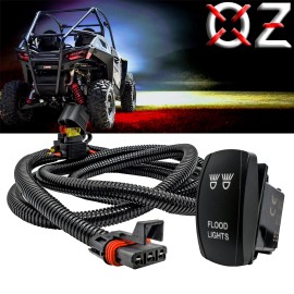 OZ-USA Pulse Power Busbar Plug Flood Light On/Off Rocker Switch Wire Harness RZR Pro XP