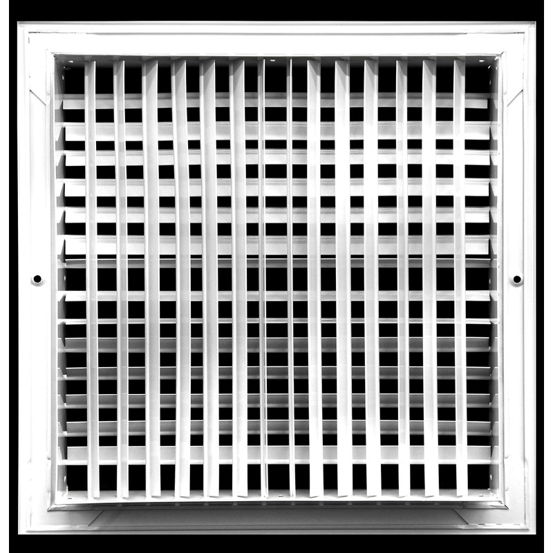 12"w X 12"h Aluminum Double Deflection Adjustable Air Supply HVAC