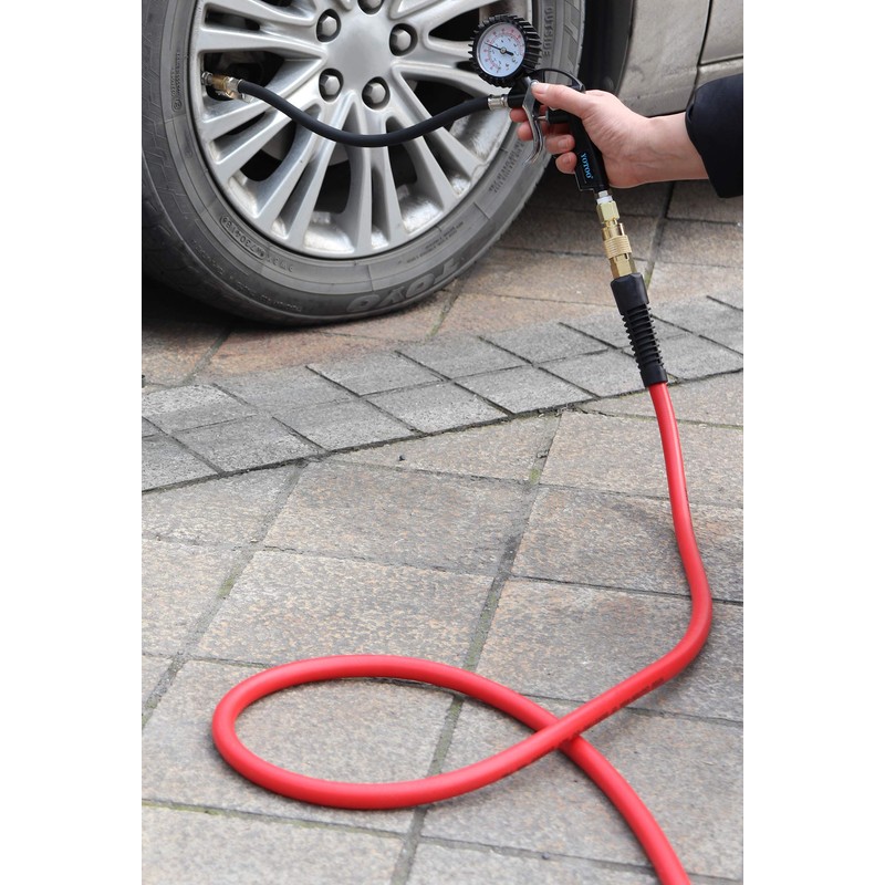 YOTOO Heavy Duty Rubber Air Hose 1/4-Inch by 25-Feet, 300