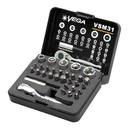 31pc Bit & Socket Set w/Ratchet