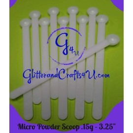 Unbranded Micro Mini White Scoop 0.15gm 0.005oz, 0.15ml Cosmetics, Spices, Chemicals 3.25" - 50 Scoops
