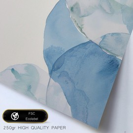 Nacnic Set of 6 posters illustrations navy, blue, sea and summer design illustrations to decorate the walls of your home. Rooms A3 & A4 frameless