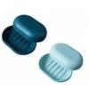 2-Pack Soap Dish Shower Soap Box Travel Soap Case with