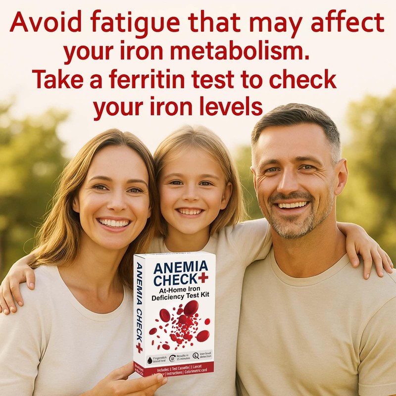 Iron Deficiency Test Kit at-Home – Self-Testing Iron Level for