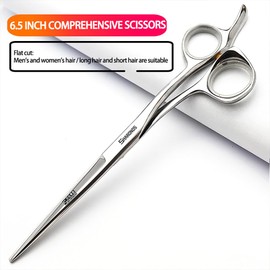 Tijeras profesionales de peluquería de 5.5/6/6.5 pulgadas, tijeras de peluquería japonesas de acero inoxidable (corte de 6.5 pulgadas)