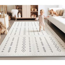 Foam Baby Play Mat - Baby Crawling Mat for Infants and Toddlers Tummy Time Mat Crawling Mat, Bohemia