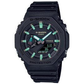 Casio GA-2100RC-1AJF TEAL AND BROWN COLOR SERIES Men's Watch, Black
