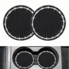 yousheng 2PCS Bling Car Cup Coaster, Universal Vehicle Bling Holder
