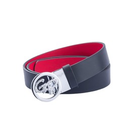 GoPlayer Women's Turnable Double-Sided Belt (Black and Red), For 26-32 Inches Waist