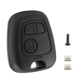 2 Button Car Key Shell Replacement for Peugeot 107 207 407 206 306 406 806 and Citroën C1 C2 C3 C4 Pilot Key Shell, Peugeot Replacement Key Remote Control Ideal for Car Key Repairs