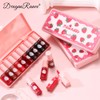 Strawberry Lip Tint Set, 10 pcs, Waterproof, Long-Lasting, High Pigment