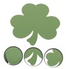 KONTONTY 1set Leaf Shaped Paper Cutouts for DIY Crafting Shamrock