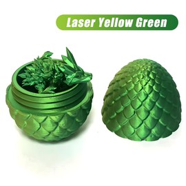 Varuotu 3D Printed Dragon Egg,Mystery Crystal Dragon Fidget Toys,Articulated Dragon,Home Desk Decor Easter Surprise Dinosaur Eggs,Adults Fidget Toys for Autism/ADHD